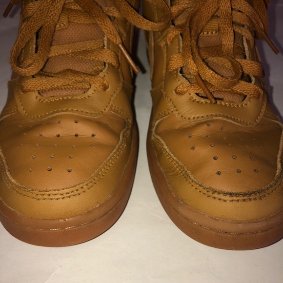 Nike Af1 Shoes Low Boys  Size4.5Y  All Light Brown Af1 Upc00193153721745 - Picture 5 of 12